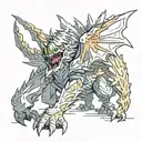 monster hunter monster tattoo design idea