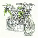 monster energy tattoo design idea
