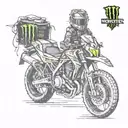 monster energy tattoo design idea