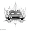 delorean tattoo design idea