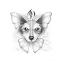 papillon  tattoo design idea