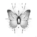 papillon  tattoo design idea
