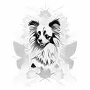 papillon  tattoo design idea