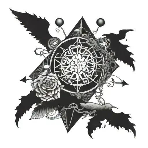 god has his own ways of balancing things  tattoo design idea