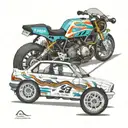 hillclimb bmw e30 tattoo design idea