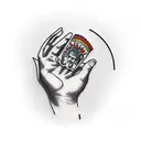 hands clapping flamenco music tattoo design idea