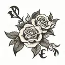 peace rose love faith hope written tattoo design idea