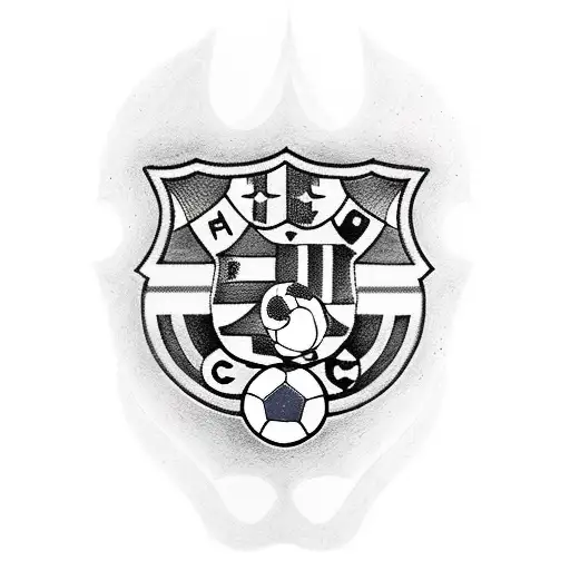 young messi and now walking toward camp nou tattoo design idea