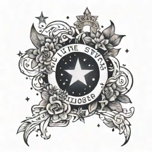 "all the stars are closer" SZA lyrics written tattoo design idea