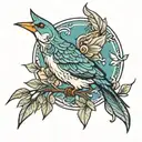 bird tattoo design idea