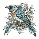 bird tattoo design idea
