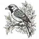 bird tattoo design idea