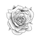 oriental flowers tattoo design idea