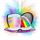 reading rainbow tattoo design idea