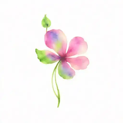 clover leaf tattoo design idea