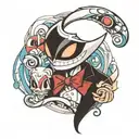 hazbin hotel tattoo design idea