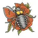 June bug with memorial banner tattoo tattoo design idea