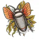 June bug with memorial banner tattoo tattoo design idea