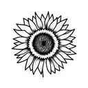 Sunflower  tattoo design idea