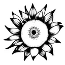 Sunflower  tattoo design idea