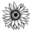 Sunflower  tattoo design idea