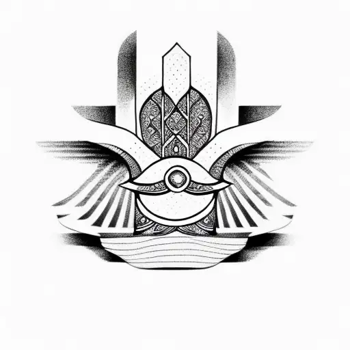 Hamsa Symbol tattoo design idea