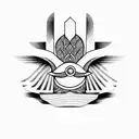 Hamsa Symbol tattoo design idea