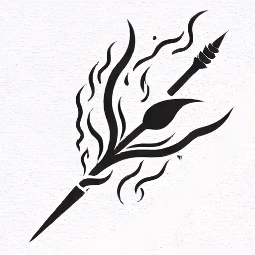 fire and words ignis aurum probat tattoo design idea