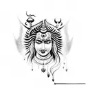 lord Shiva or lord Enki loves me like I'm him son  tattoo design idea
