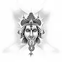 lord Shiva or lord Enki loves me like I'm him son  tattoo design idea