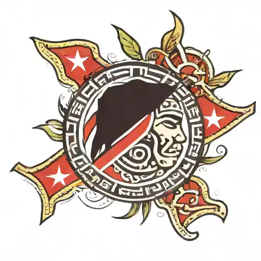 puerto rico, taino, flag, heritage symbols, tattoo tattoo design idea