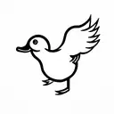 Duck tattoo design idea
