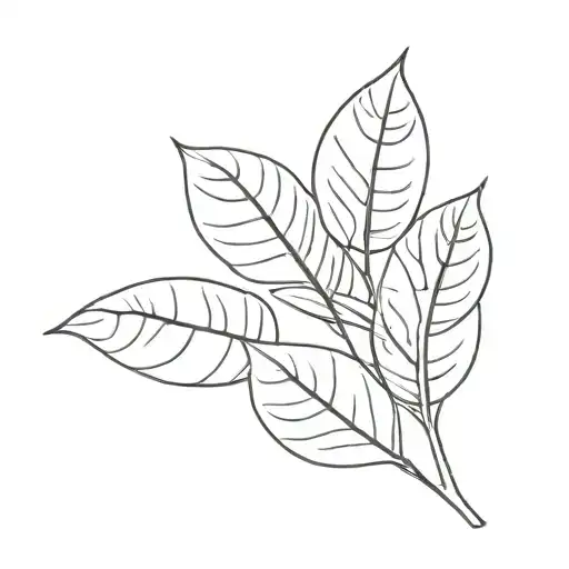 eucalyptus leaf with word tattoo design idea
