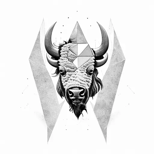 Daveliciniart american bison tattoo by Daveliciniart on DeviantArt