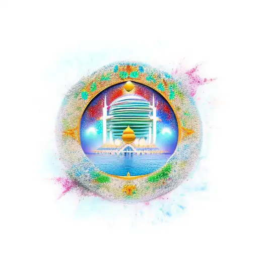 Arabic Dubai  tattoo design idea