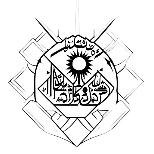 Arabic Dubai  tattoo design idea