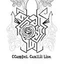 last name, campbell tattoo design idea