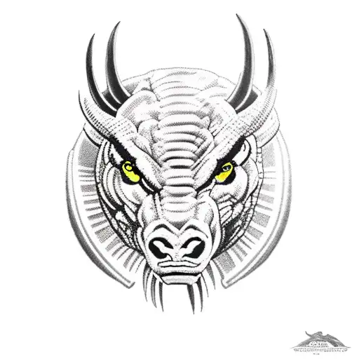 reptile wolverine ram tattoo design idea