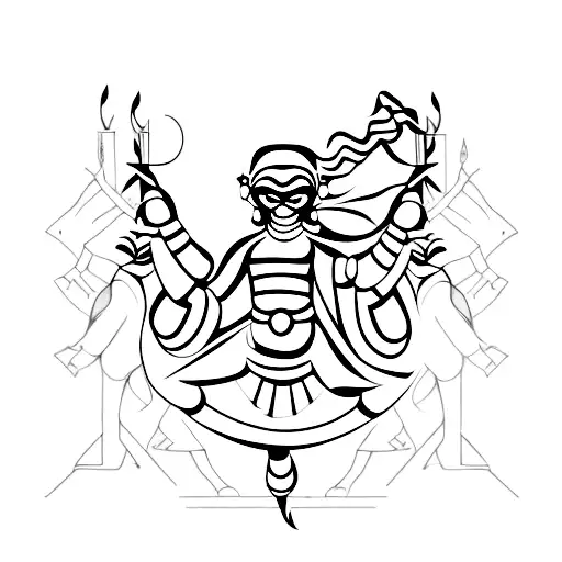 ghungroo worn by Indian dancers tattoo design idea