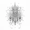 Kathak ghungroo  tattoo design idea