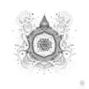 Kathak ghungroo  tattoo design idea