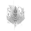 Kathak ghungroo  tattoo design idea