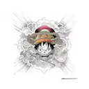 Luffy tattoo design idea