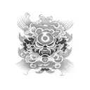 Luffy tattoo design idea