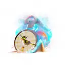 chronos with sand clock tattoo design idea