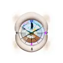 chronos with sand clock tattoo design idea