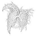 broken collar bone, collapsed lung tattoo design idea