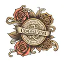 A text "cogito ergo sum" tattoo design idea