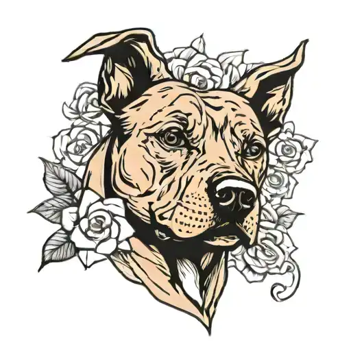 memorial tattoo for my dog Roxy. something simple yet meaningful. my dog is a Staffordshire bull terrier tattoo design idea