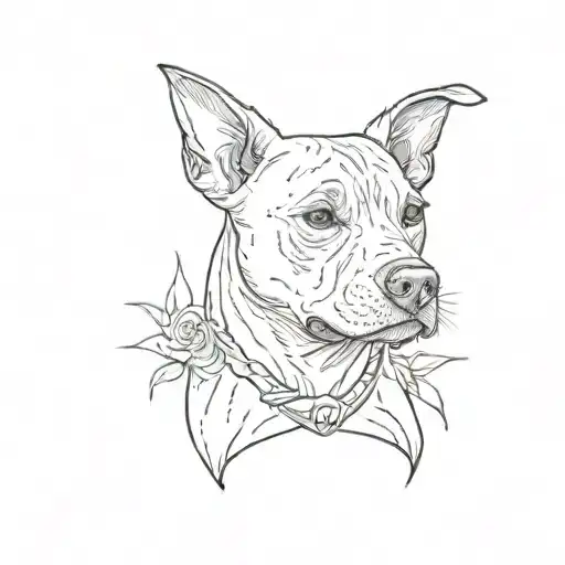 memorial tattoo for my dog Roxy. something simple yet meaningful. my dog is a Staffordshire bull terrier tattoo design idea